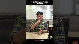 😂 When restaurants have QR codes #comedy #funny