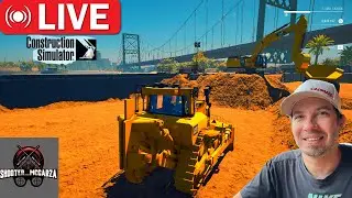 🔴🚜I.R.L Heavy Equipment Operator on a Simulator!!! Diggin a Pit to 100 Feet