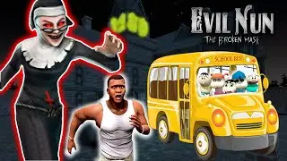 Franklin and Shinchan Fight With Evil NUN For Van Escape From Evil NUN Broken Mask in GTA 5