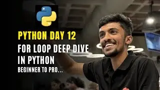 Day - 12: Programs on for loops #python #coding #day12