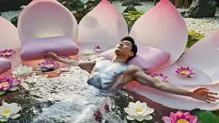 [AI ASMR] Jump Into Surreal Bed Pools 🌸💦  The Most Relaxing ASMR Ever in 4K #asmr #oddlysatisfying