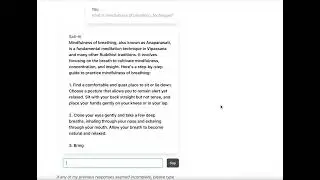 Sati-ai Screencast Demo: Sati-AI, an AI-powered Buddhist meditation guide