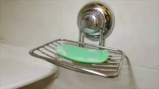 Gecko-Loc Vacuum Suction Cup Soap Dish Holder for Shower or Bath