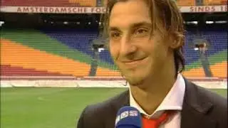 Zlatan in Ajax time hilarious interview with Dutch journalist 2004