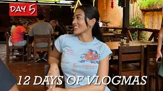 12 DAYS OF VLOGMAS (day 5)🎄 eating lots of food, puppies, going back to where our house used to be!