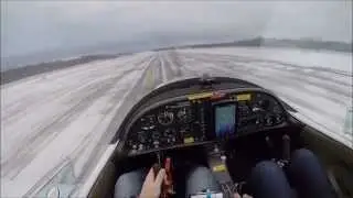 GoPro Hero4 VFR winter flying in Finland, EFHF - FM250 Vampire II - Pilot's view