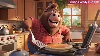 Bison Family Funtime Making New Friends 🦊🐰 Kids Friendship Story