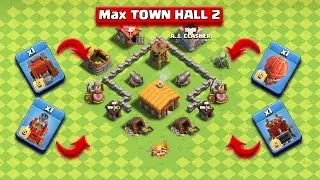 Max Town Hall 2 (TH2) vs Max Siege Machines || Clash of Clans (coc)