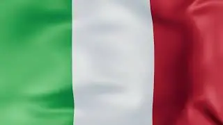 Italian Flag 4K 🇮🇹 | Full Screen 3D Animation 2 hours | 🇮🇹 Bandiera Italiana 4K