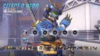 Overwatch - Bushi Genji Skin Gameplay - Archives Event 2021