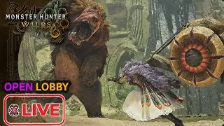 Monster Hunter Wilds LIVE 🐉 Open Lobby | Playing With Viewers & Farming Hunts