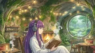 cozy candlelit study | relaxing lofi beats to focus by