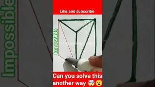 can you solve this another way ❌🤯😮#viral #shortsviral #ytshorts #youtube #art#draw #drawing #puzzle
