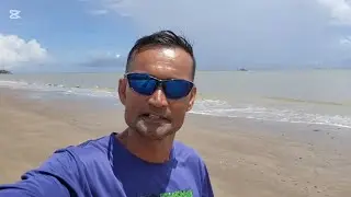Walking from Bonasse  Cedros to Bamboo Village along the scenic coastline.