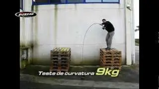 Teste de for&ccedil;a de canas de spinning