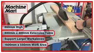 Clarke Contractor Table Saw CCS12B &Oslash;315mm with Sliding Carriage