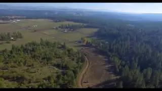 Aerial video of Real Estate Lots for sale in North Spokane