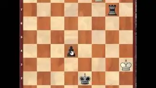 Chess: Rook - pawn endgame, E.S.Schiffers - Mikhail Chigorin, 1898, 0-1  