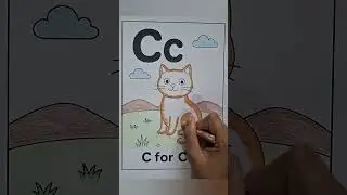 C for Cat | Alphabet Colouring | ABC Colouring |