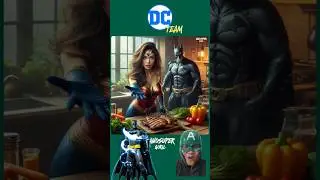 The Romance of DC Superheroes, Cooking Together with Love #dc #dccomics #couple #avengers #shorts