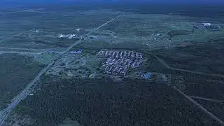 Sobrevuelo a la ciudad de  La Punta, San Luis, Argentina