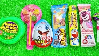 Satisfying Video ASMR GIANT Rainbow Lollipop Cut Open to Reveal Hidden Candy Core!