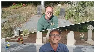 Kelley Cemetery & Myself 5/27/23. The changes in both. 'My before & after'.