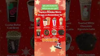 Christmas snacks are COMING TO TOWN! at Dunkin Donuts