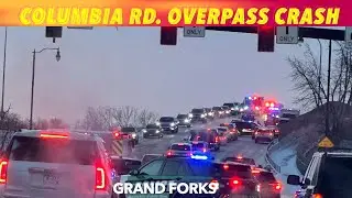 BREAKING NEWS: Multi-Vehicle Crash On Icy Grand Forks Overpass