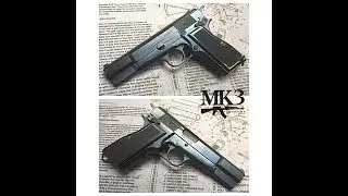 Graphite Black Cerakote Faux Bluing on Browning Hi-Power