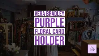 Vera Bradley Purple Floral Card Holder
