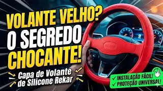 CAPA DE VOLANTE DE SILICONE REKAR: INSTALA&Ccedil;&Atilde;O F&Aacute;CIL E PROTEC&Ccedil;&Atilde;O UNIVERSAL.