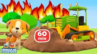 🏗️✈️ Les meilleurs épisodes du dessin animé sur les véhicules d’assistance. Animation avec voitures