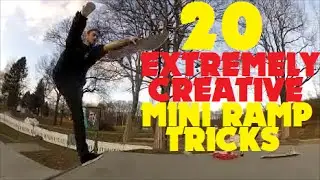 EXTREMELY CREATIVE Mini Ramp Skateboarding (HD)