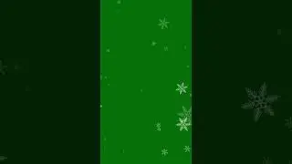 Falling Snowflakes 4K Green Screen #animation #motion #christmas #particles #partical #shortvideo