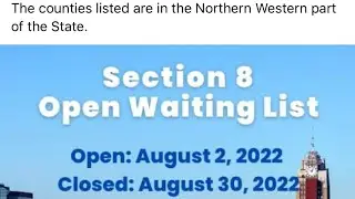 #Housing #Vouchers The Northern, Western Tri-Counties Of The State: Open Section 8 Waiting List&hellip; #MI