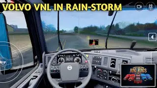 Heavy Rain & Thunderstorm | Volvo VNL Cockpit Drive - Truck Simulator Big Rigs
