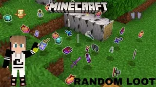 MINECRAFT BUT EVERY DROP ID RANDOM... MINECRAFT RANDOM LOOT = INSTANT RICHES OR INSTANT DEATH..???? 