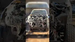 Process: Panel beating a Toyota Hilux! #bhanahq #toyotahilux #hiluxtrd #hilux4x4