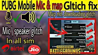 PUBG Mobile voice problem solve 🔥 | pubg mobile mic & speaker glitch fix | pubg 0 MB map problem fix