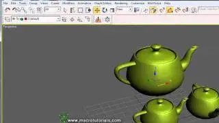 3D Studio Max - Tutorial - How to copy / clone one or more objects 