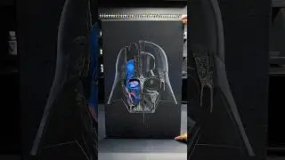 Darth Vader Melting! #shorts #art #painting #starwars