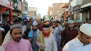 बिलग्राम 444 वा उर्स वाहिदी ज़ाहिदी से निकाला गया चादरपोशी का जुलूस।