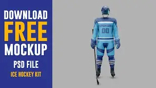 ice hockey 3d mockup free download | ice hockey kit mockup