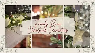 Christmas Decorate with Me- Family Room, Home Depot Grand Duchess Tree🌲