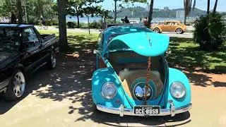 Encontro de Carros Antigos no Emissário Submarino de Santos 