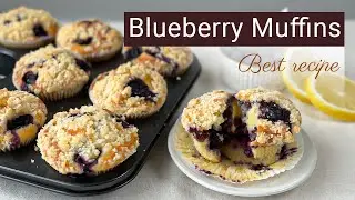 بهترین دستور پخت مافین بلوبری | BEST Blueberry Muffins Recipe