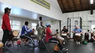 M'Bemba Bangoura's Djembe Class at the 2021 Wula Drum & Dance Retreat