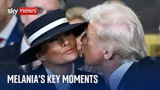 From the hat to the kiss: All of Melania Trump&rsquo;s iconic moments at inauguration