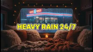 Heavy Rain Sounds for Sleeping in Campervan | Deep Sleep Ambience 2025 (Cures Insomnia Instantly)